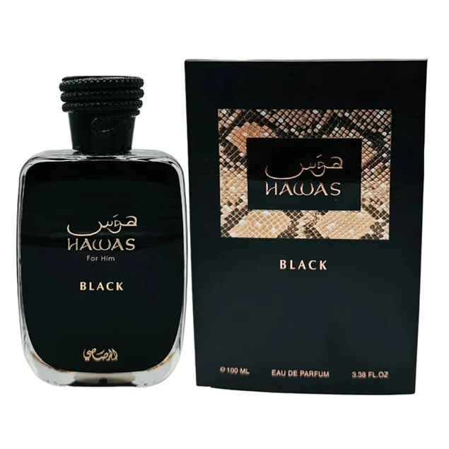 Rasasi Hawas Black EDP 100 ML – Hombre